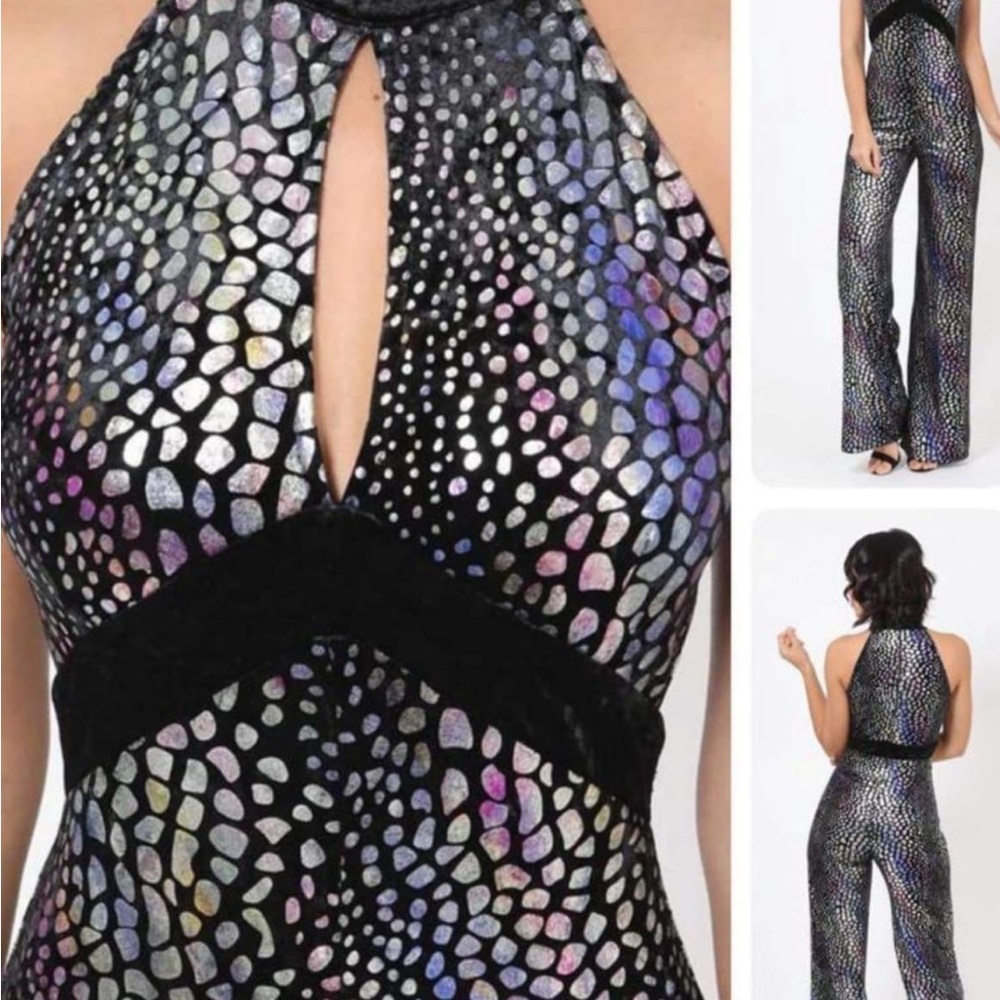 Multicolor Halter Jumpsuit
